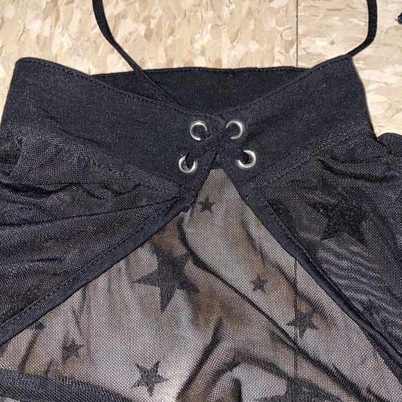 Dolls Kill - Dream Bandits Australia - Bewitching High Neck Star Mesh Bodysuit S - Picture 10 of 16